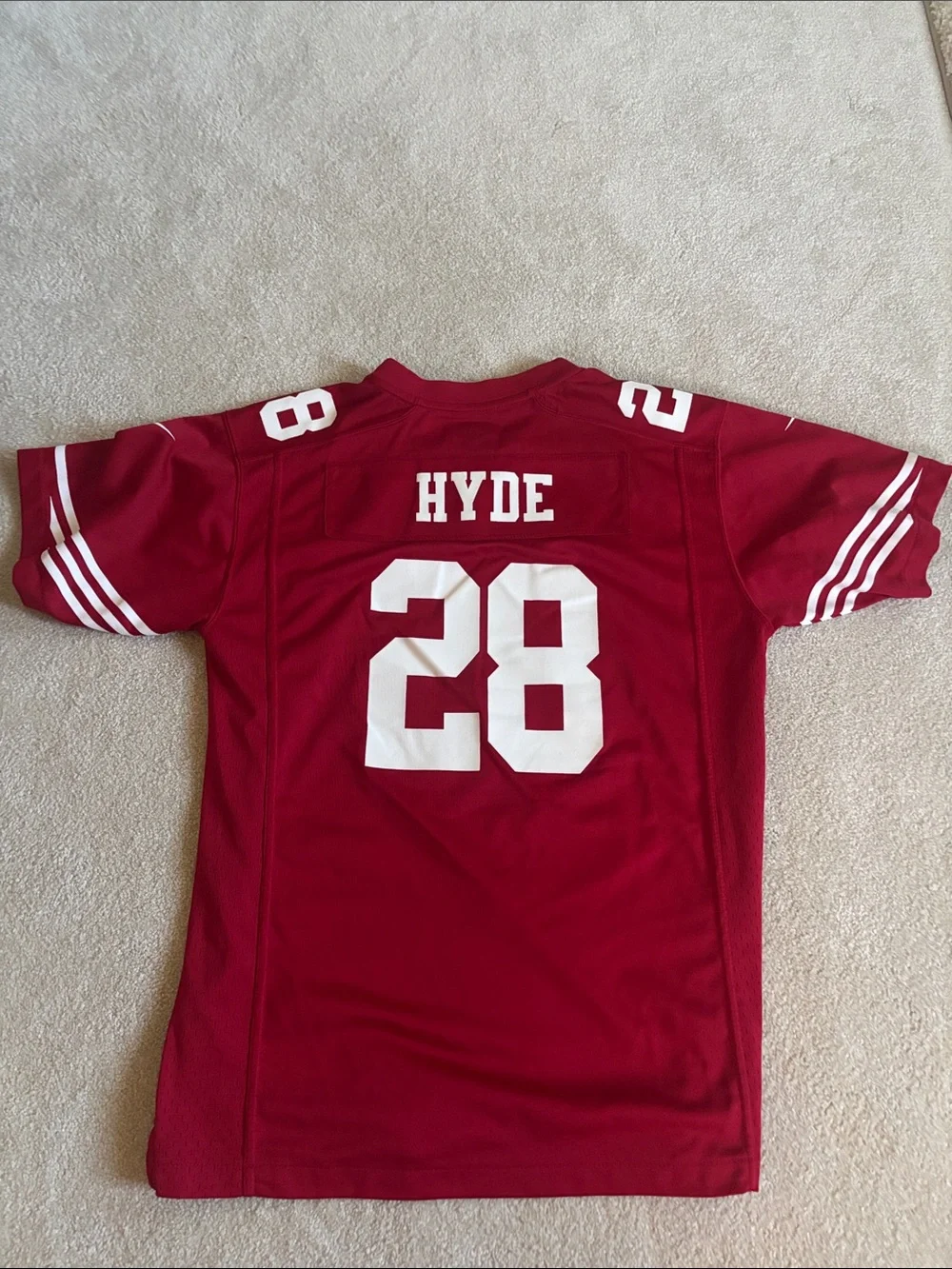 Nike Youth XL 49ers Jersey - Carlos Hyde